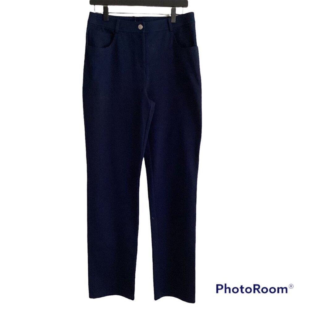 St. John Marie Blue Stretch Pants – Size 6 (NWT)